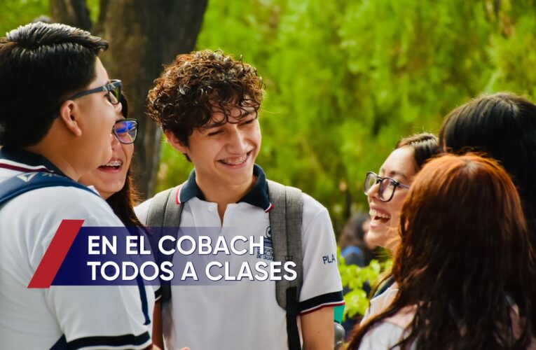 Gobernador y directora entregan mobiliario e insumos al Cobach