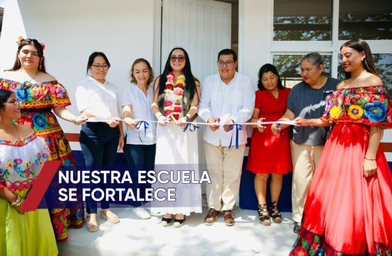 Inauguran aula, módulo sanitario y sistema de captación pluvial en plantel del Cobach