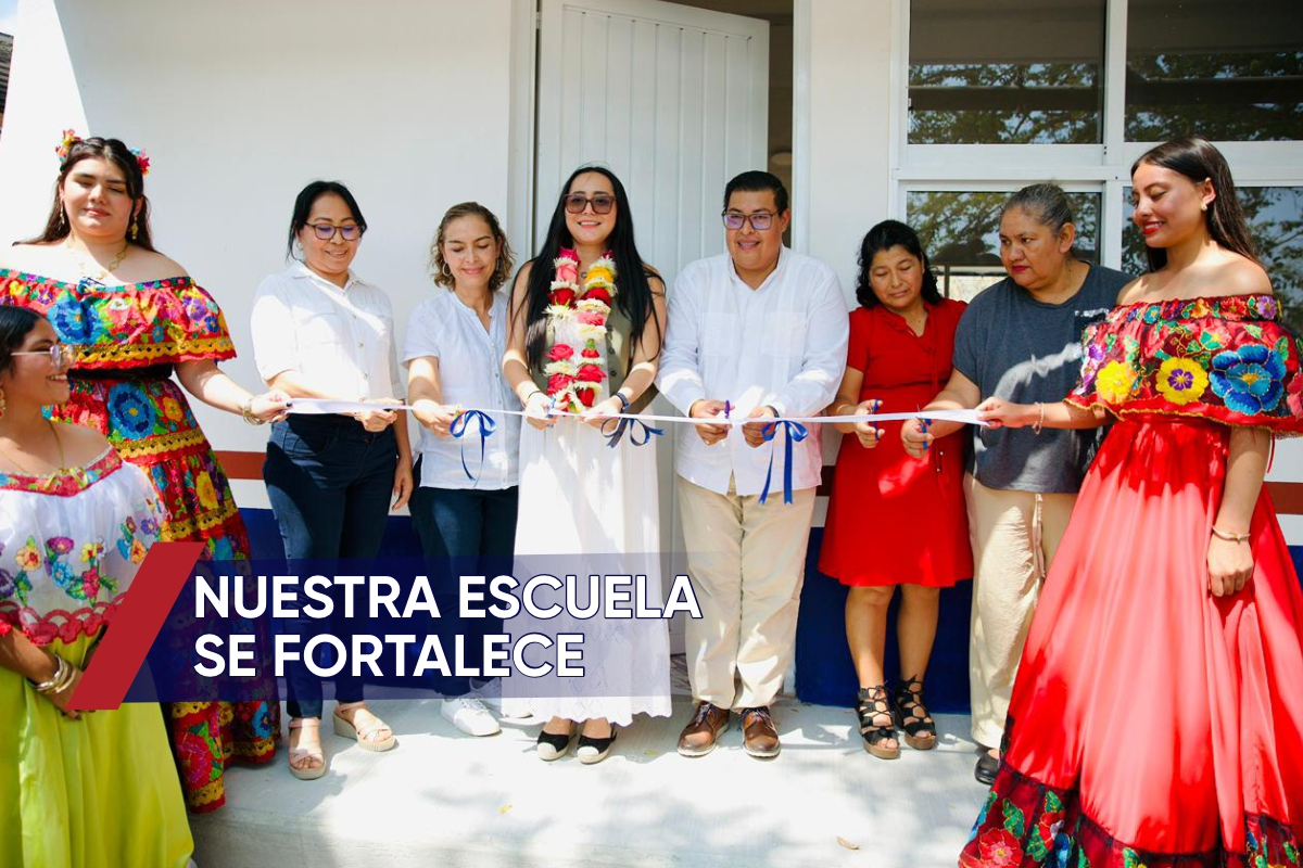 La inversión de un millón de pesos, a través del programa federal “La Escuela es Nuestra”, permitió fortalecer la infraestructura en beneficio directo de la comunidad estudiantil en Chiapa de Corzo