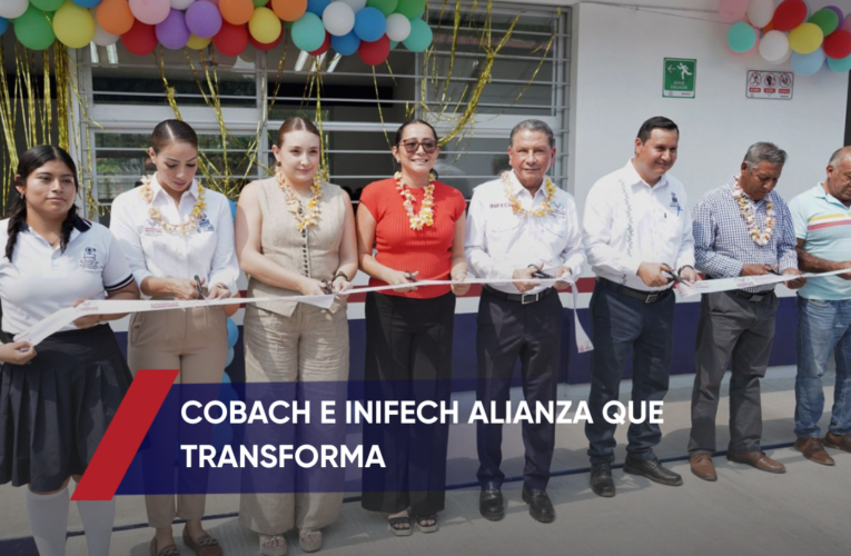 Nuevas aulas y andadores para el Cobach181 Guadalupe Victoria de Villaflores