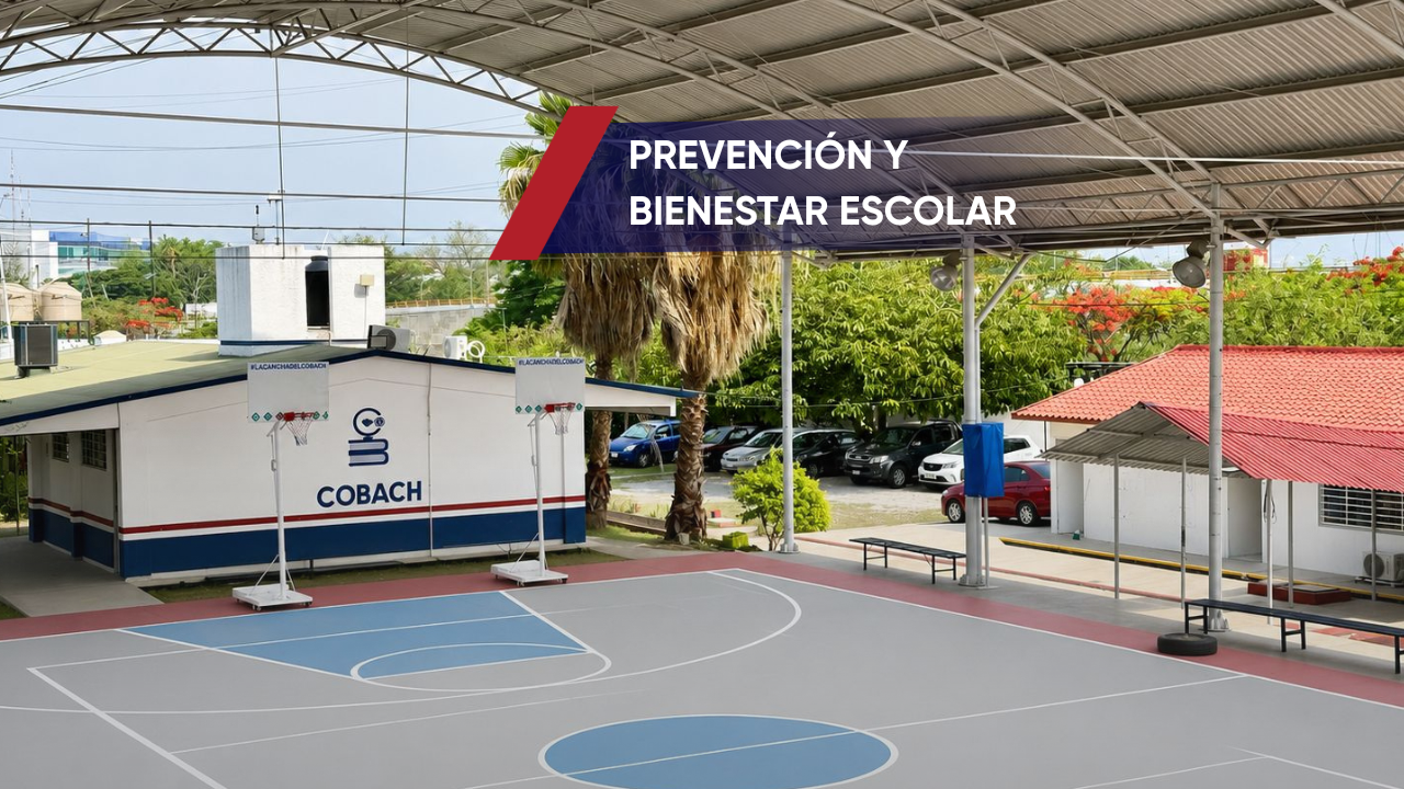 Autoridades educativas y municipales refrendan el compromiso de trabajar de manera conjunta para fortalecer estrategias de prevención, vigilancia y protección en beneficio de la comunidad estudiantil cobachense