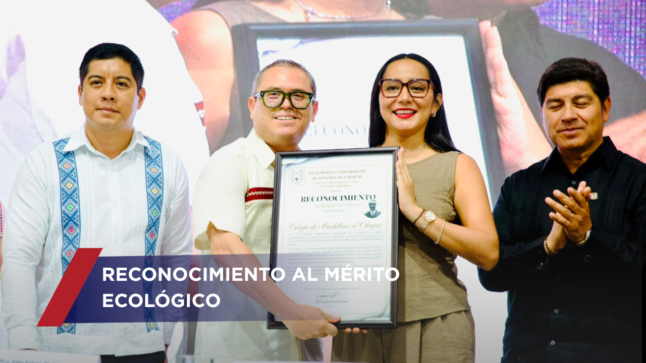 A nombre de la comunidad educativa, la directora general, Viridiana Figueroa García, destacó la labor ambiental de las y los estudiantes a través del programa "Guardianes COBACH"