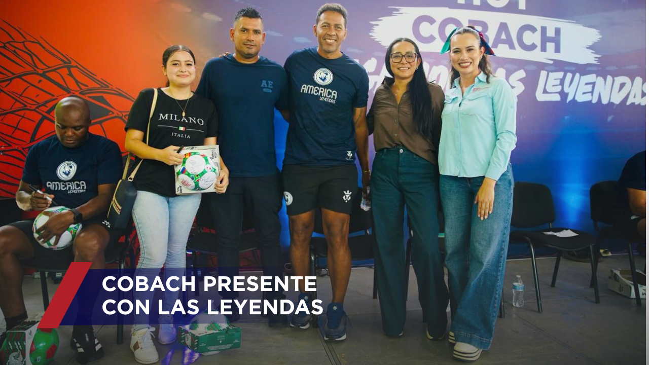 La directora general, Viridiana Figueroa García, y la titular del Instituto del Indeporte, Bárbara Altúzar Galindo, encabezaron una jornada de convivencia en el plantel 08 Tapachula, como parte de las actividades previas al “Duelo de Leyendas” Chivas-América