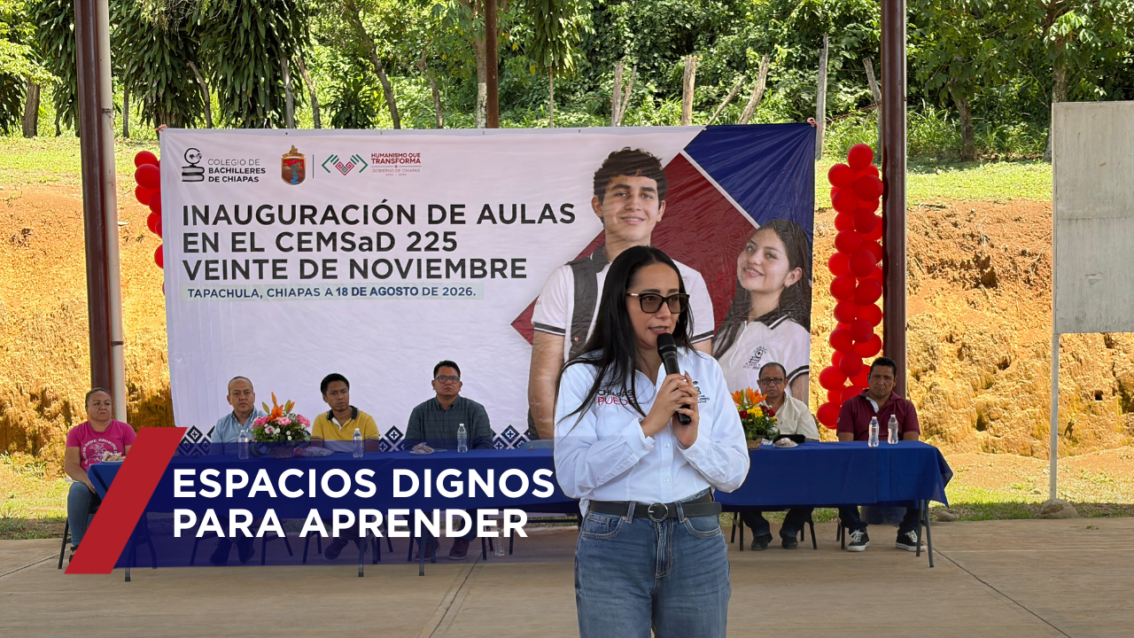Con la inauguración de tres nuevas aulas, el Cobachfortalece las condiciones educativas de las y los estudiantes, como parte de las acciones del programa La Escuela es Nuestra